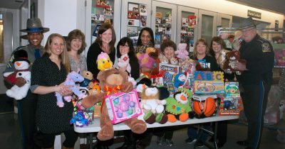 Connecticut State Police deliver dozens of toys to the Neonatal Intensive Care Unit.