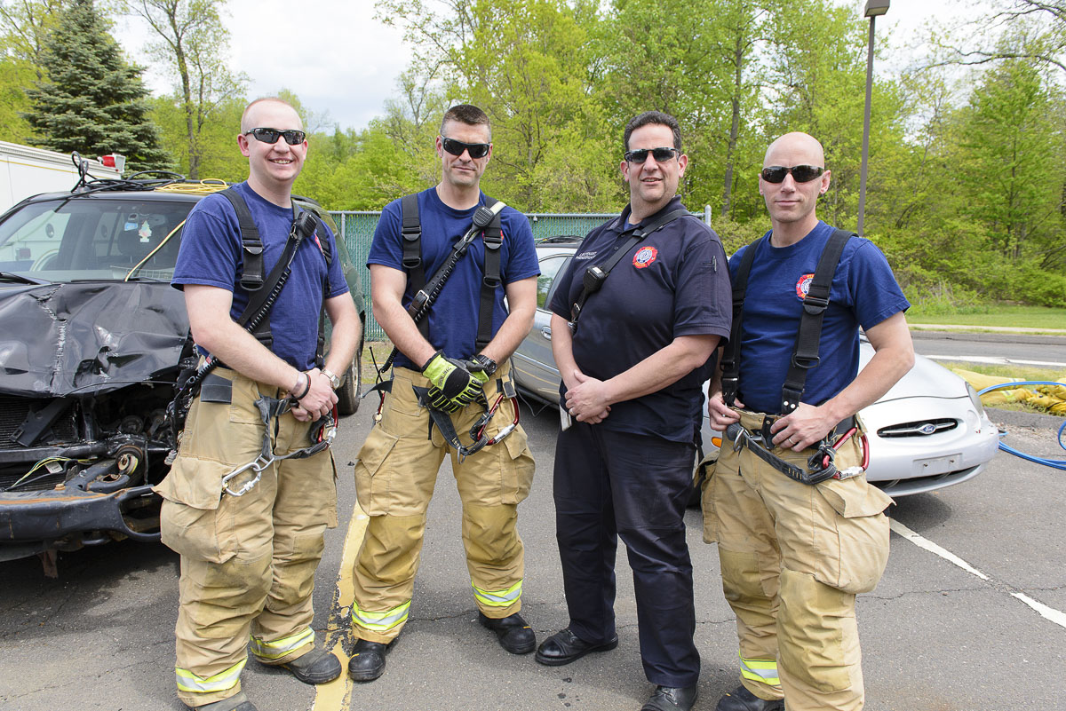 UConn Health firefighters train medical students